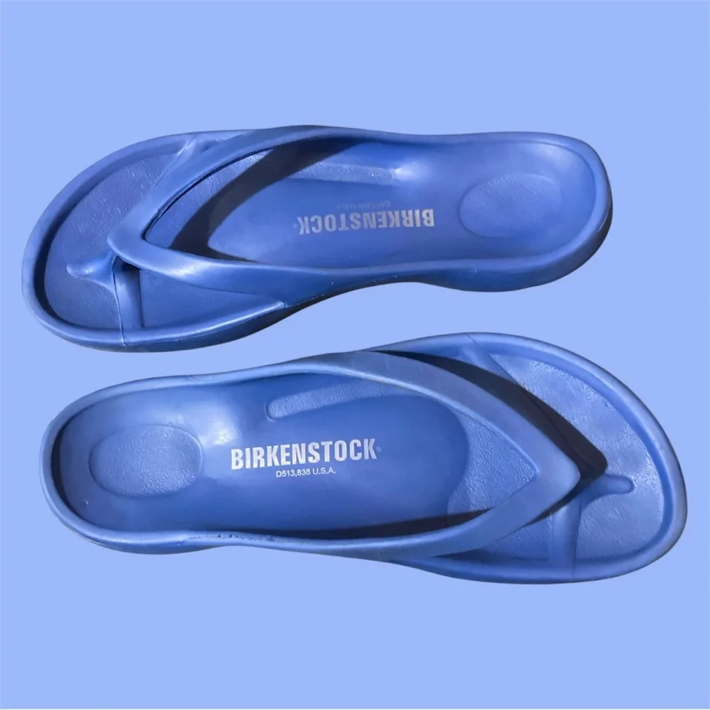 Birkenstock Arizona EVA sandals in Blue Size 8 EUC - Picture 4 of 9